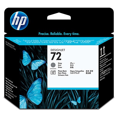 HP Ink No.72 Gray and Photo Black Printhead (C9380A)
