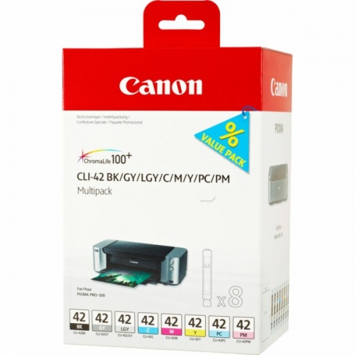 Canon Ink CLI-42 Multipack Full 8-Inks (6384B010)