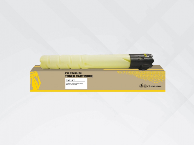 Compatible HYB Konica-Minolta Toner TN-324 Yellow (A8DA250)