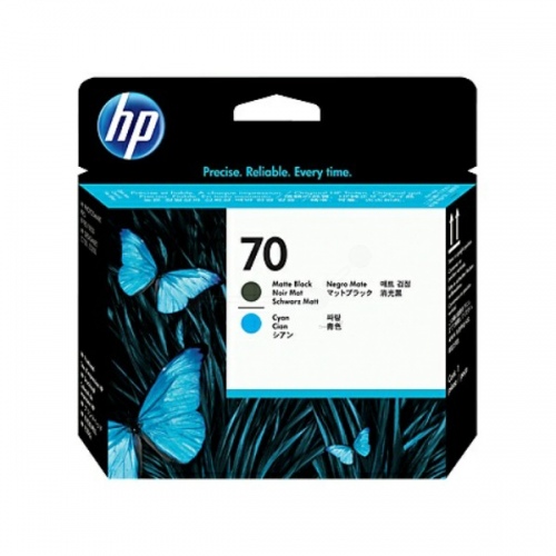 HP Printhead No.70 Matt Black + Cyan (C9404A)