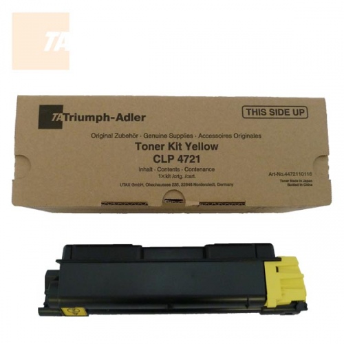 Triumph Adler Toner Kit CLP 4721 2,8k/ Utax Toner CLP 3721 Yellow (4472110116/ 4472110016)