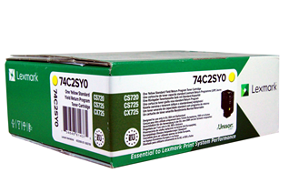 Lexmark toner cartridge return yellow (74C2SYE, 074C2SY0)