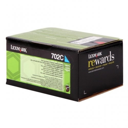 Lexmark toner cartridge return cyan (70C20C0, 702C)