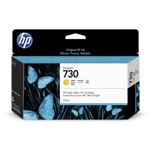 HP 730 130-ml Yellow DesignJet Ink Cartridge (P2V64A)