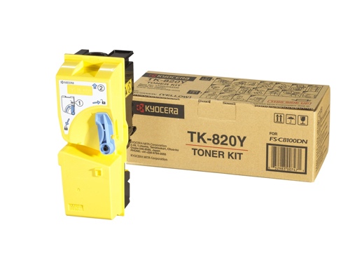 Kyocera TK-820Y, geltona kasetė