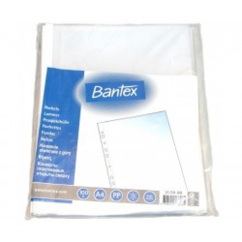 Dokumentu kabatiņas Bantex Įmautės Bantex Maxi, A4+ (22x30cm), 100 mikr., matinės (50)  0809-203