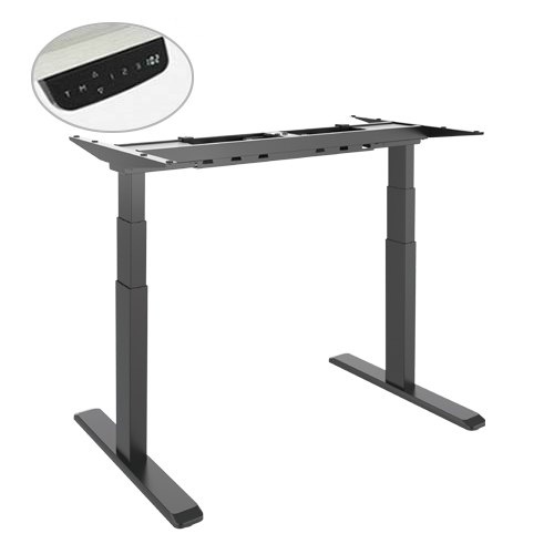Up Up Height adjustable desk frame Thor, black