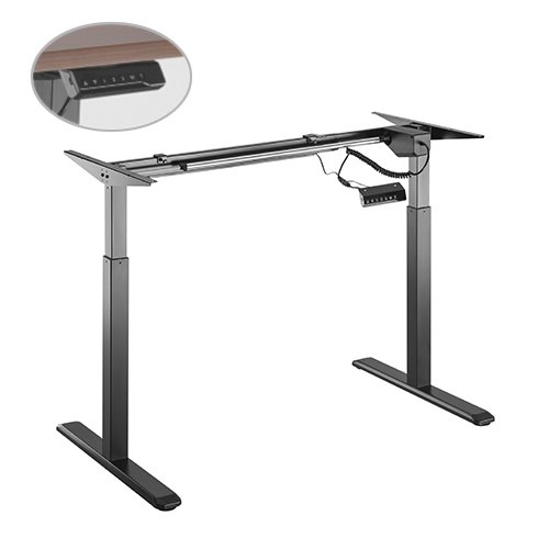 Up Up Height adjustable desk frame Bjorn, black