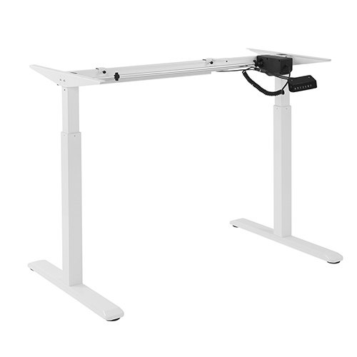 Up Up Height adjustable desk frame Bjorn, white