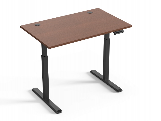 Up Up Bjorn Adjustable Height Table Black frame, Table top Dark Wallnut M