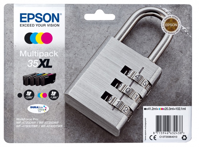 Epson Ink 4 Color Multipack No.35XL (C13T35964010)