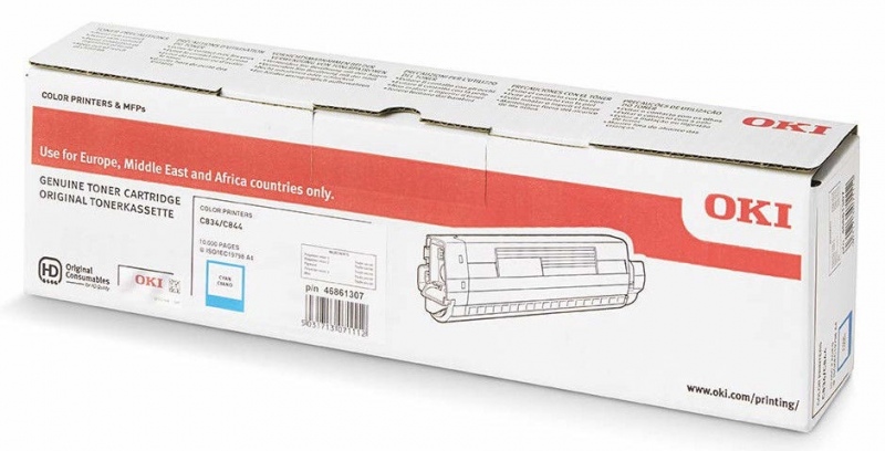 Oki toner cartridge cyan (46861307)