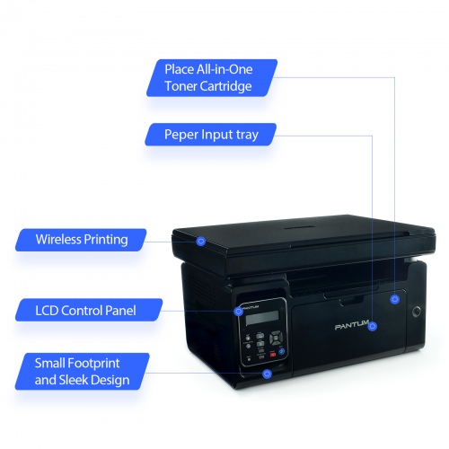 Printer Pantum M6500NW, Monochrome, Laser, Multifunctional, A4