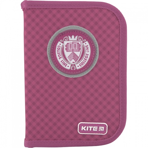 Pencil case with two flaps COLLEGE LINE KITE, pink