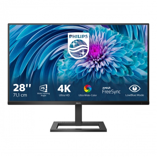 Monitor Philips W-LED, 28inch, IPS, 4K UHD 3840x2160, 60 Hz, AMD FreeSync, 300 cd/m.