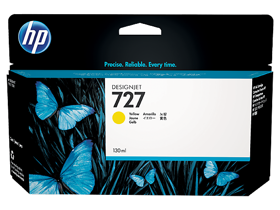 HP Ink No.727 Yellow (F9J78A)